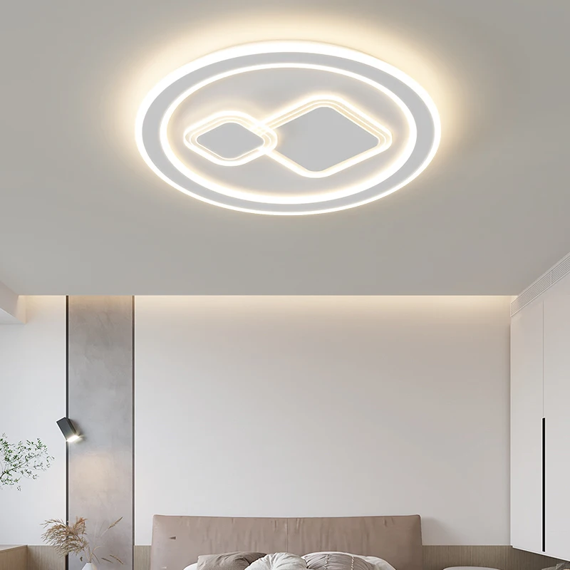 Modern Ceiling Lights Living Room Bedroom Kitchen Rectangle Square Circular Ceiling Lamp Indoor Lighting Fixture Home Decoration