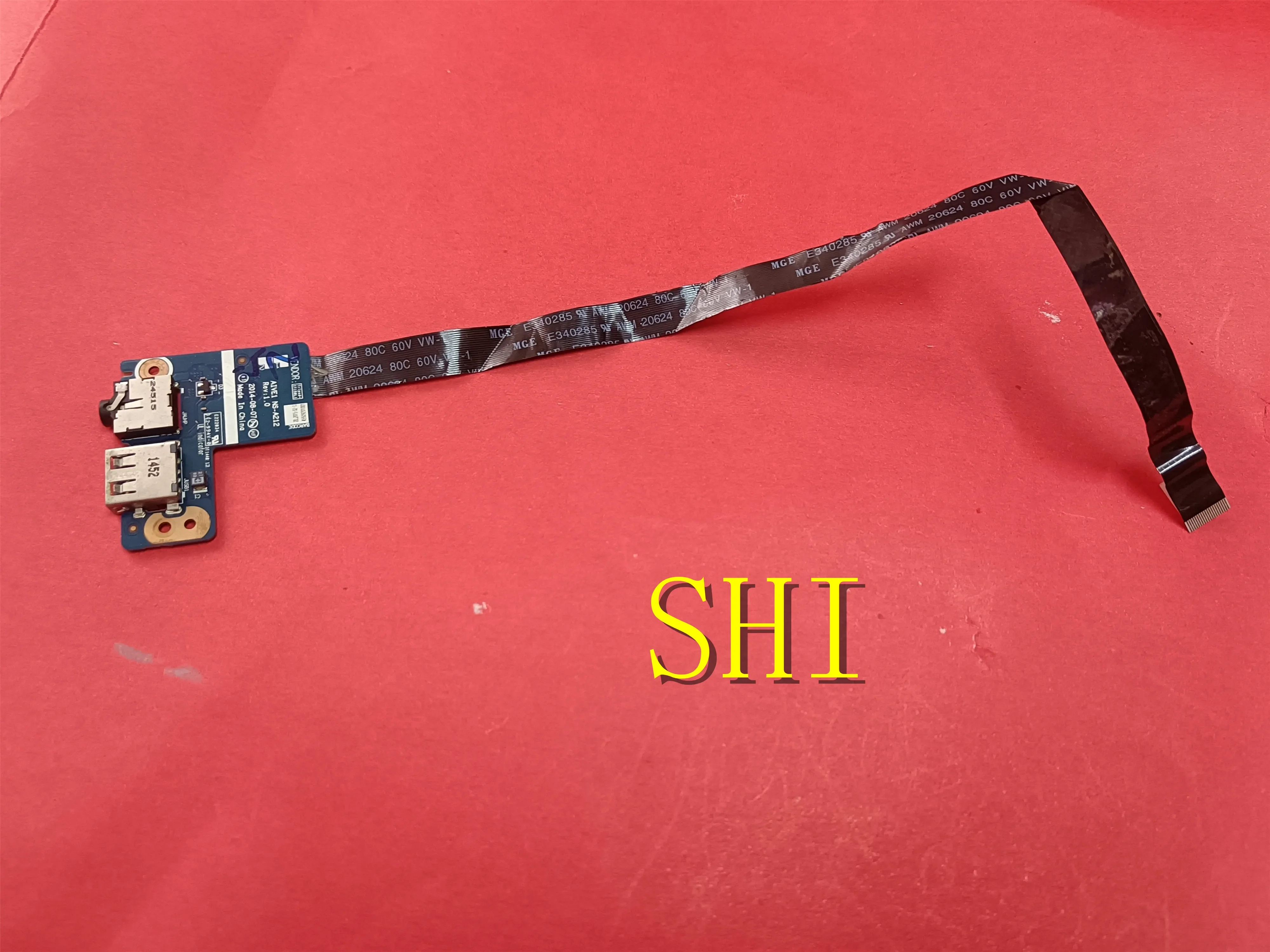 FOR Lenovo Used ThinkPad E450 E450C E455 A212 Audio Jack Board NS-A212 USB w/ Cable Tested NBX0001AE10