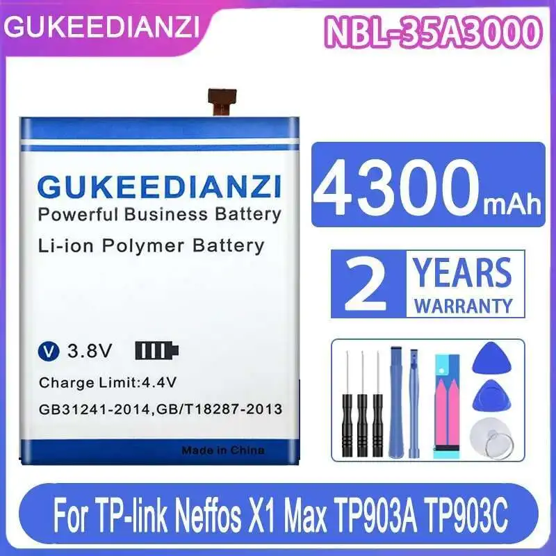

Mobile Phone Battery Nbl-35A3000 4300Mah Long-Lasting For TP-Link Neffos X1max TP903A TP903C