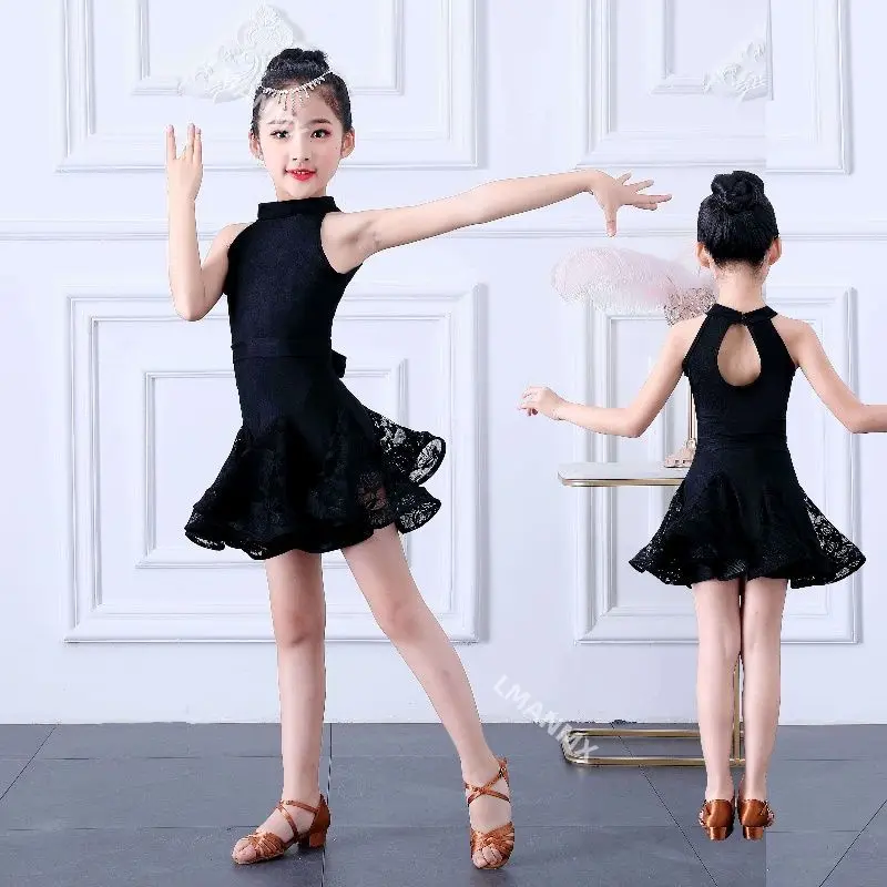 Children's Latin Dance Costume Summer New Women's Latin Dance Dress Performance Costume Latin Dance Costume