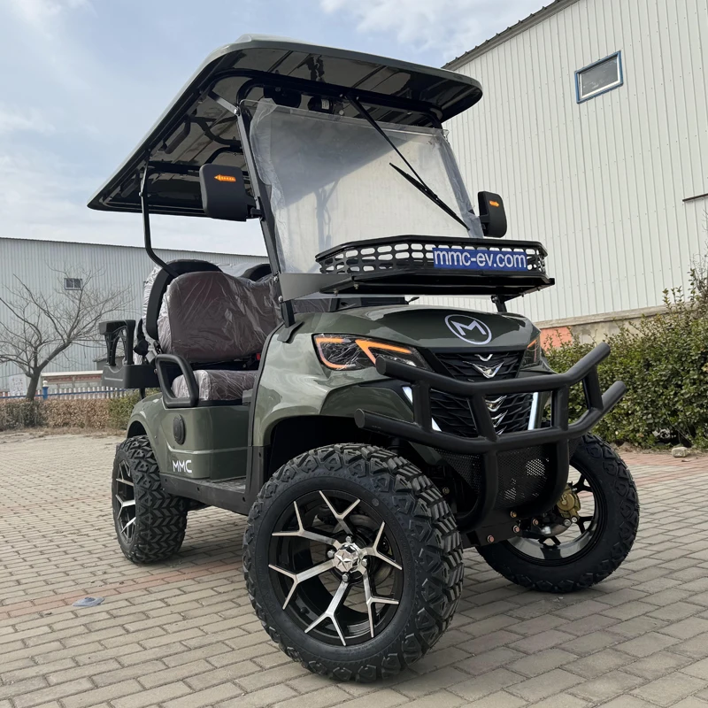 China Custom MMC Aluminum Frame Scooter Manual Transmission Goes 50 Kmh Solar Powered 2 4 6 Seater Golf Carts