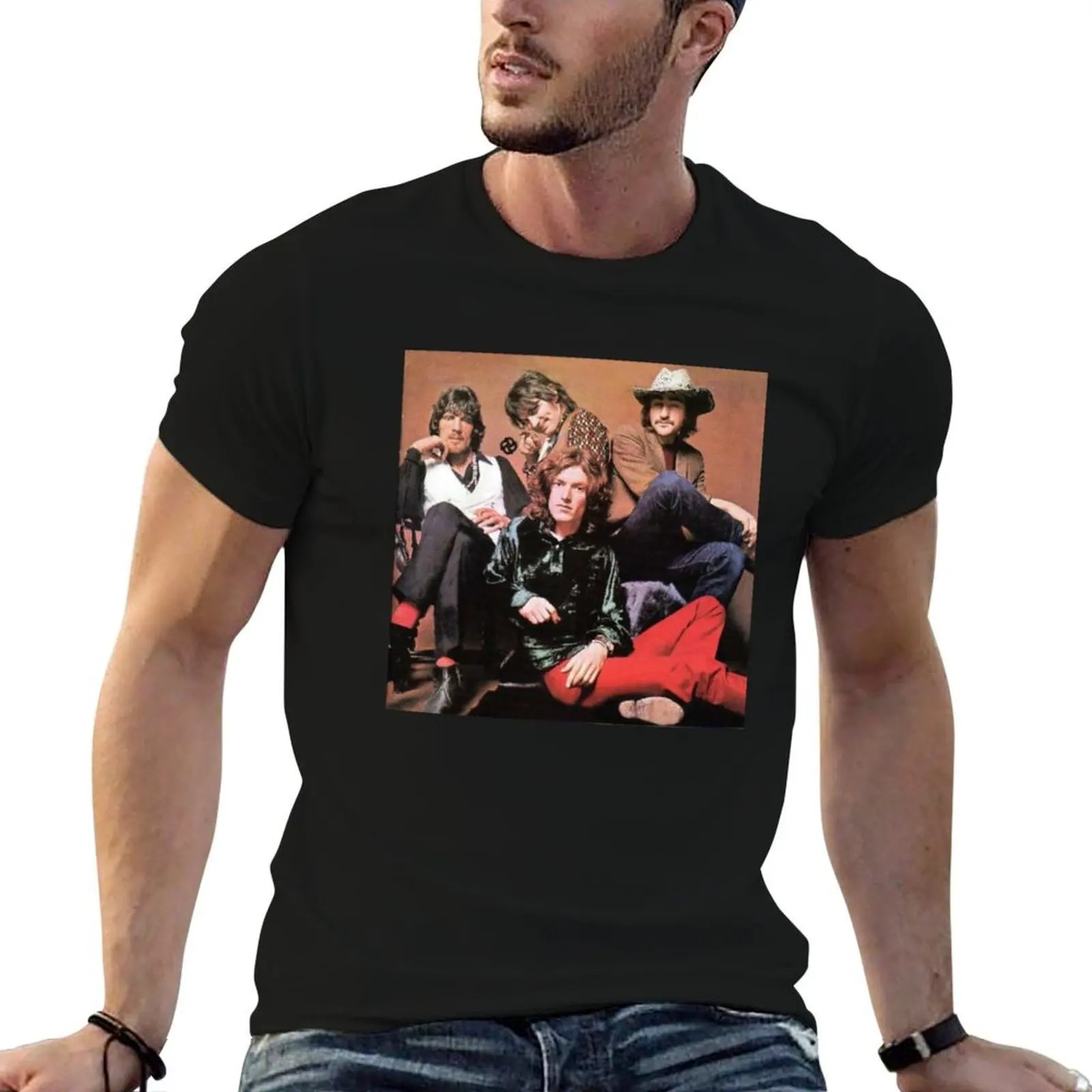 Traffic Band 1968 T-Shirt plain funny shirt cotton men workout shirt