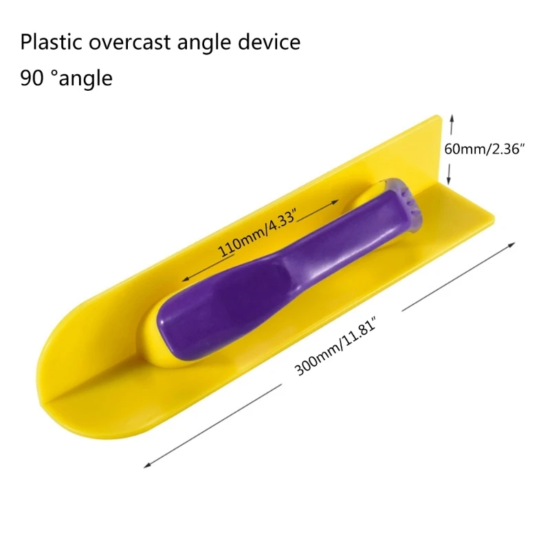 F92C User Friendly 90Degree Corner Trowel Plastic Tool for Finishing Last Layer