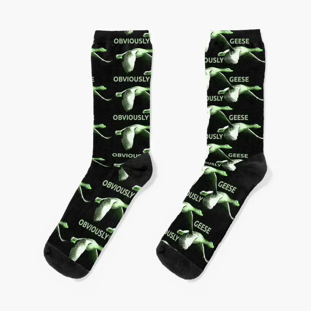 

Flying Geese Glowing Eyes Socks funny gifts Soccer new year Women's Socks Men's