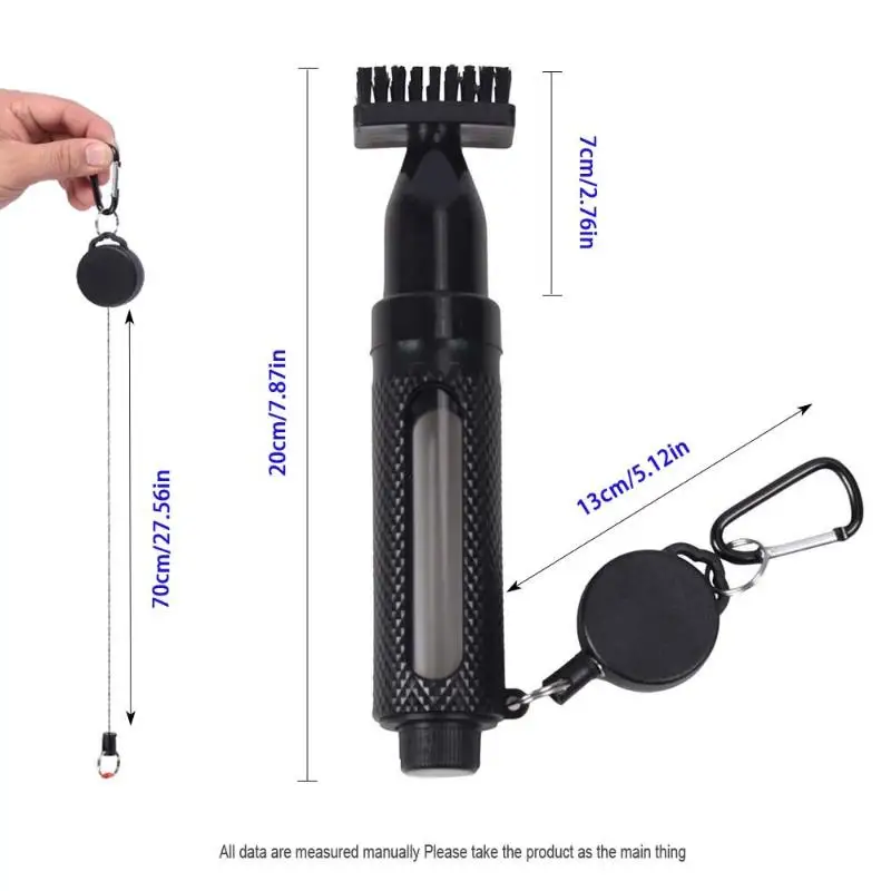 Golfschläger-Reinigungsbürste, tragbarer Sprüh-Groove-Reiniger mit ergonomischem Griff für Anfänger-Golfer, Trainingszubehör – Detail 5