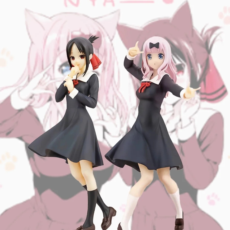 أنيمي لعبة الشكل Kaguya-sama الحب هو الحرب فوجيوارا تشيكا أرنب نموذج الدمى Kawaii فتاة الشكل الدمى اليابانية الديكور