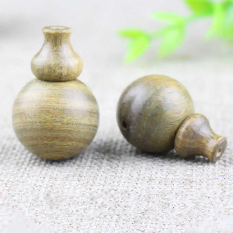 Natural Green Sandal Wooden Guru and Stupa Beads 8mm 10mm 12mm 15mm BRO917
