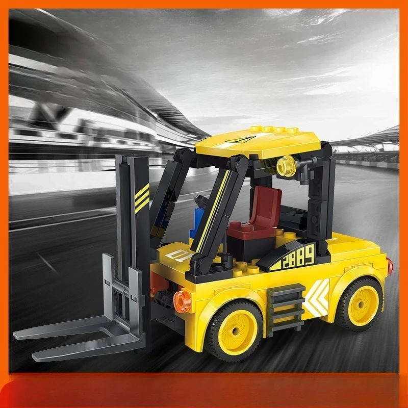 MOC 94PCS Simulation Creative Super Engineering Vehicle Forklift Model Car Building Blocks DIY  Puzzle Toy Gift Model Toys Gifts