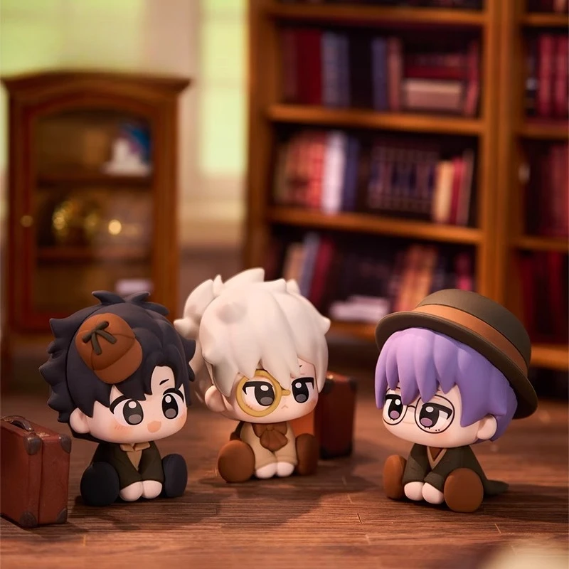 8Cm Anime Game Link Klik Seri Kampus Yingdu Kawaii Cosplay PVC Boneka Duduk Kartun Mini Acak Mainan Figur Hadiah Alat Peraga Penggemar