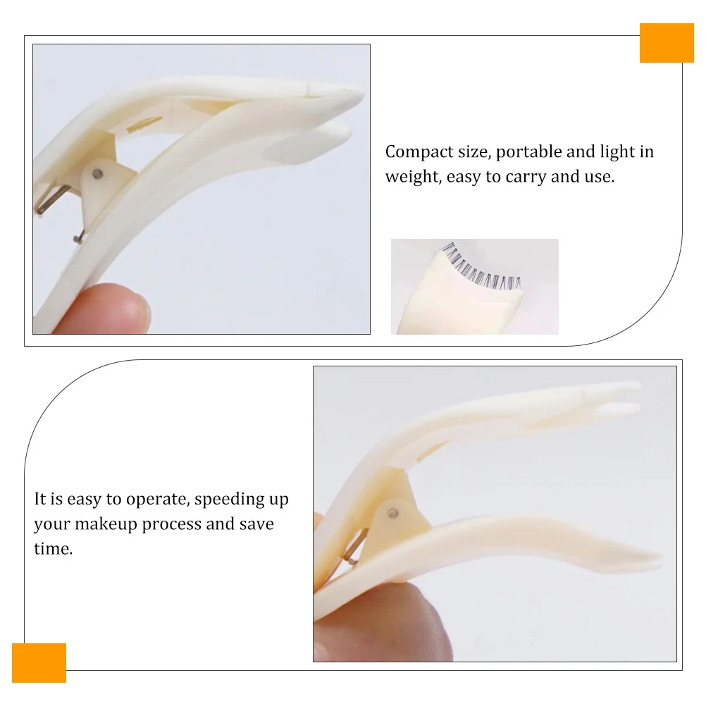 

4pcs False Applicator False Eyelash Applicator Tool Tool Plastic Auxiliary for Makeup Clip Tweezers Extensions Portable