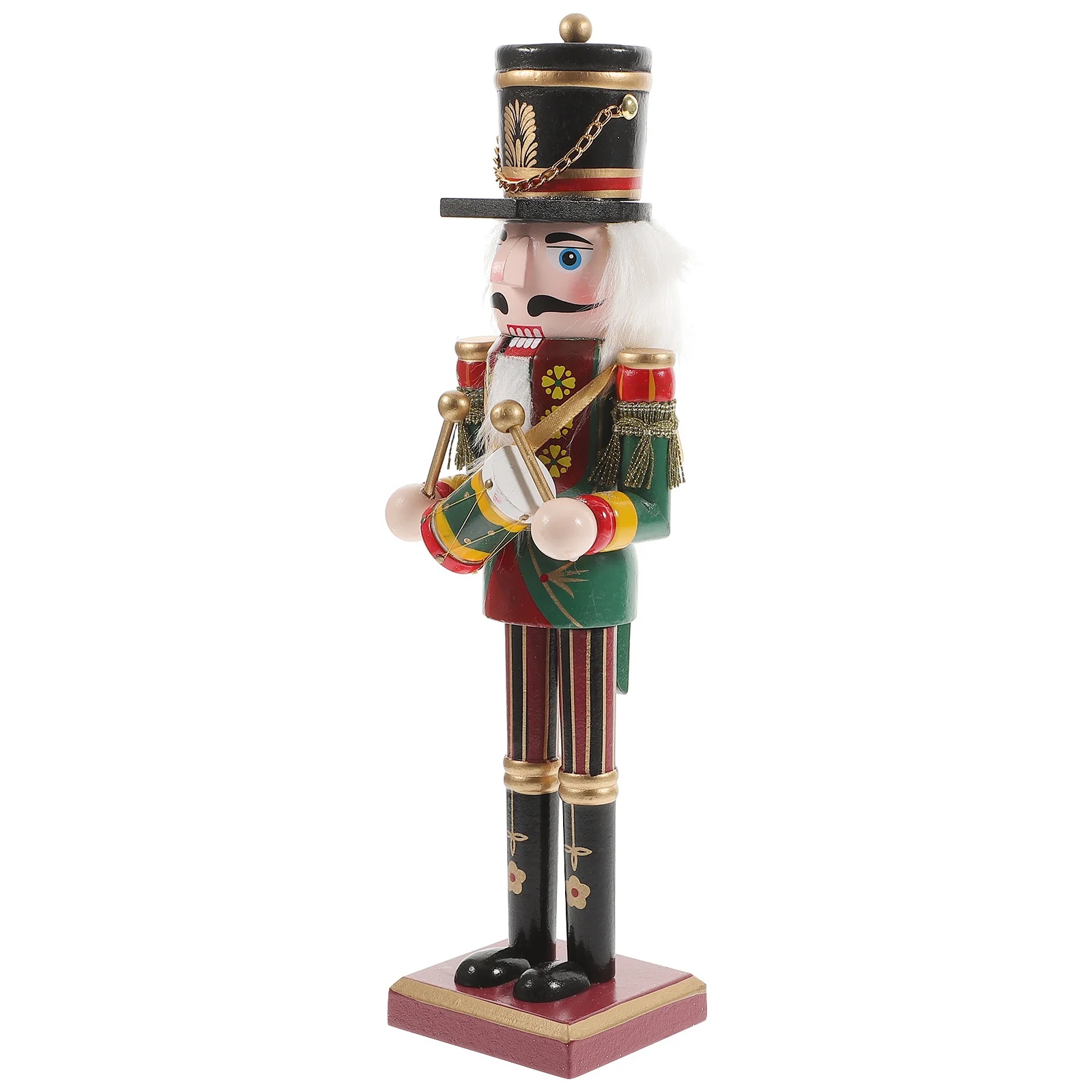 

Wooden Nutcracker Christmas Decoration Sturdy Handmade Indoor Xmas Table Decor Holiday Nutcracker Ornaments Festive Home Office
