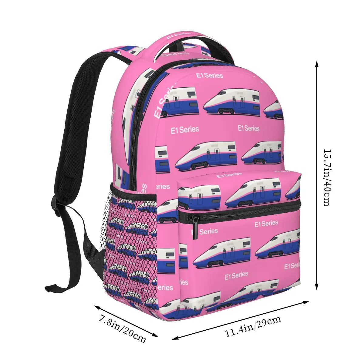 E1 Series Shinkansen Bullet Train Side Backpack Student Boys Girls BookBag Children School Bag Computer Shoulder Bags Men Women