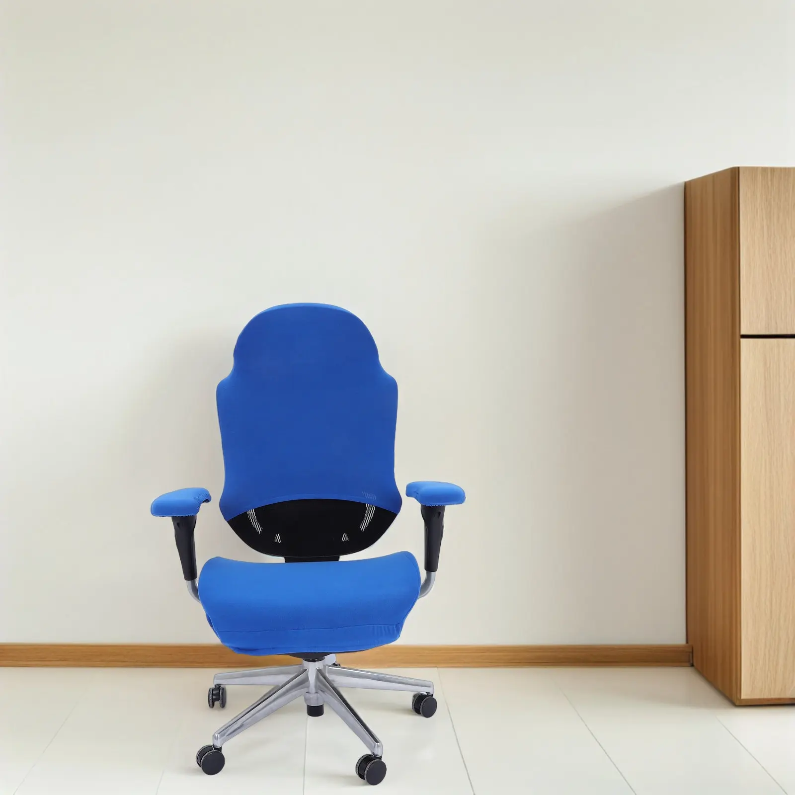 Office Chair Cover Set Stretch Elastic Seat Backrest Armrest Slipcovers Soft Protective for Computer Chairs