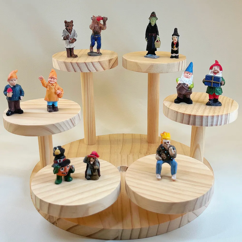 Mini Fairy Tale Character Figurines, Resin Dwarf Witch Monster Miniatures, Micro Landscape Decor & Collection
