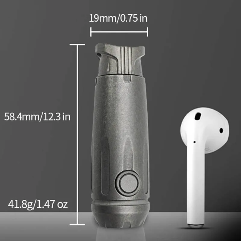 سبائك التيتانيوم مصباح يدوي صغير للتخييم في الهواء الطلق الصيد تنزه 120 التجويف عالية الكثافة مقاوم للماء قابلة للشحن EDC مصباح يدوي #4