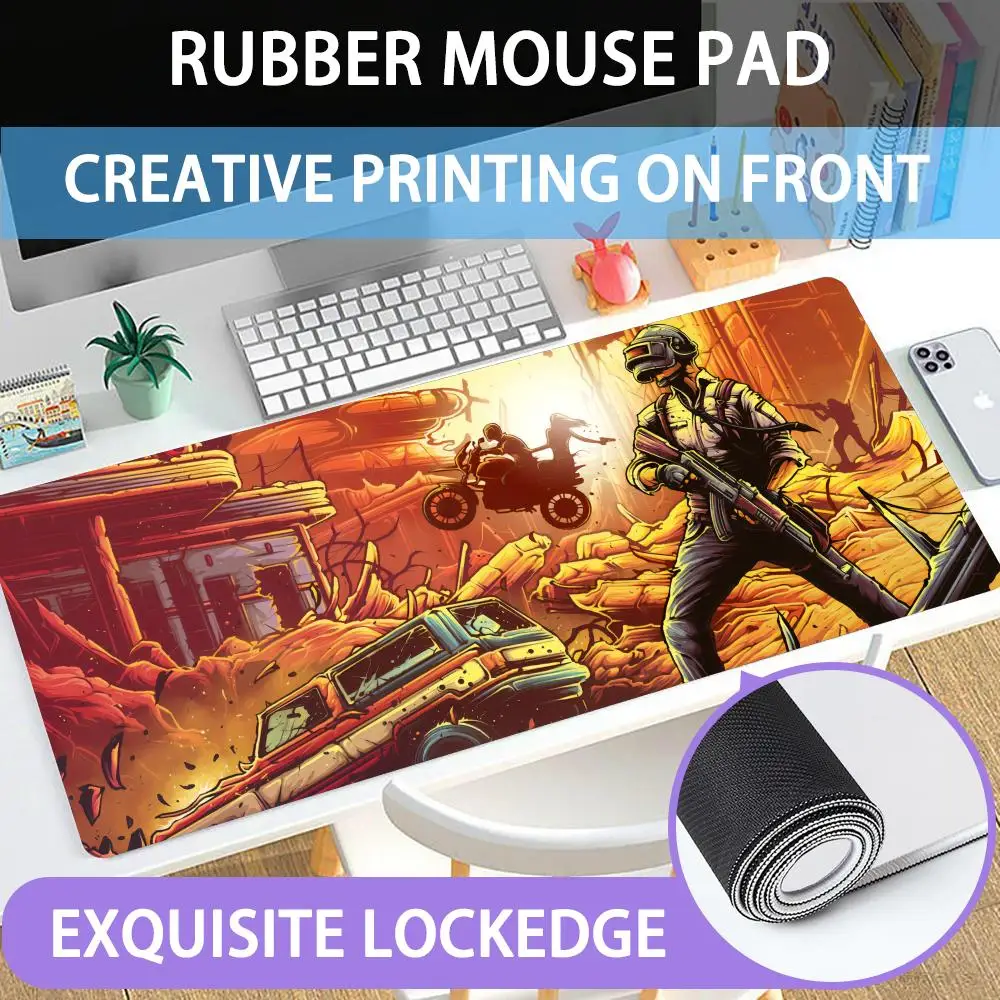 

Classic gun game Mouse Pad Large rubber mouse pad with edge-locking computer mouse pad for gamers HD printing desk pad and keyb