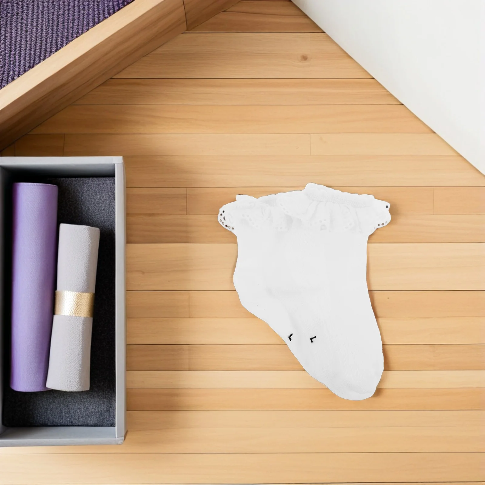 

6Pairs Kids Summer Breathable Socks Girls Ruffle Ankle Frilly Princess Socks for Daily Use Stage Performance Ruffle Sock