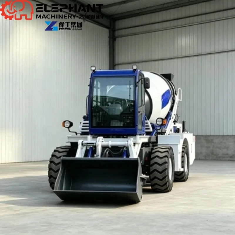 3.8 Cubic Automatic Self-Loading Concrete Mixer Truck, 4WD New Model Construction Machinery For Sale