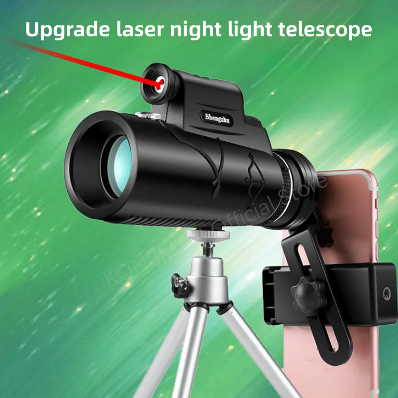 50x60 High-definition Zoom Powerful Monocular Telescope Hunting Camping Bak4 Portable Binoculars Remote Telescope