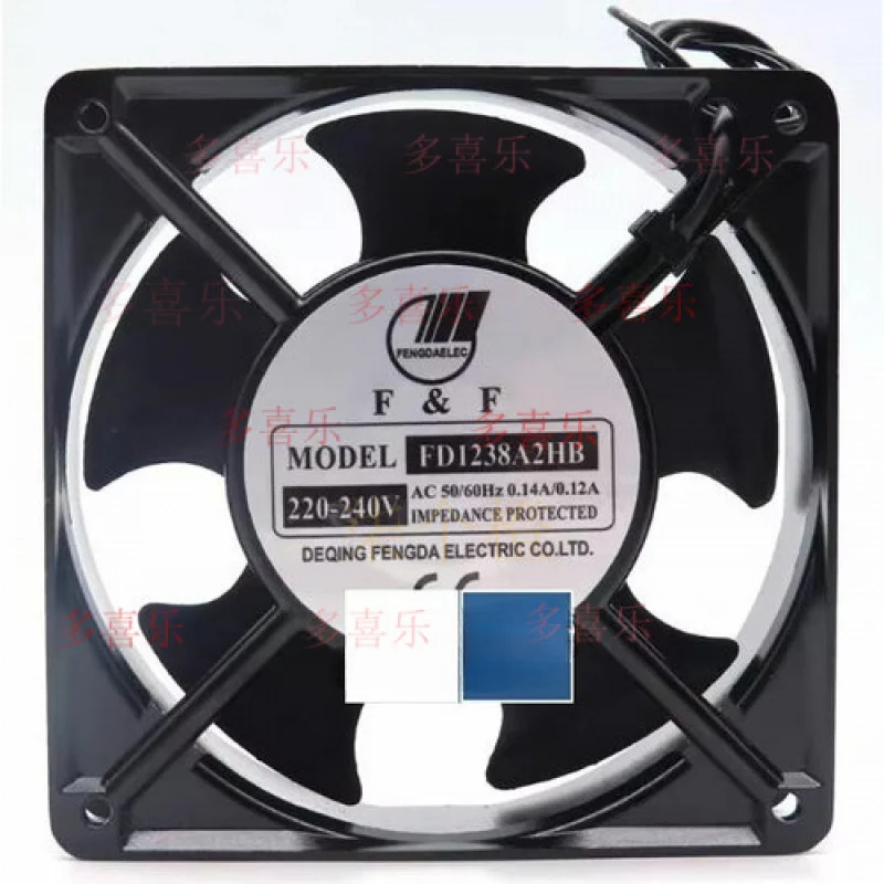 

ZMZM 1 шт. для D1238A2HB 2-проводной 220-240 В 12 см 120*38 0,14 А осевой вентилятор охлаждения