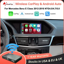 Wireless CarPlay for Mercedes Benz E-Class W212 E Coupe C207 2012-2016 with Android Auto Mirror Link AirPlay Car Play Functions