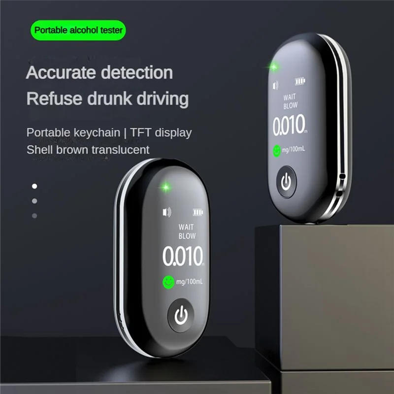 Highly Accurate Alcohol Detector Rechargeable Long-Lasting Breathalyzer G1 Multi-Language Tester-A22R
