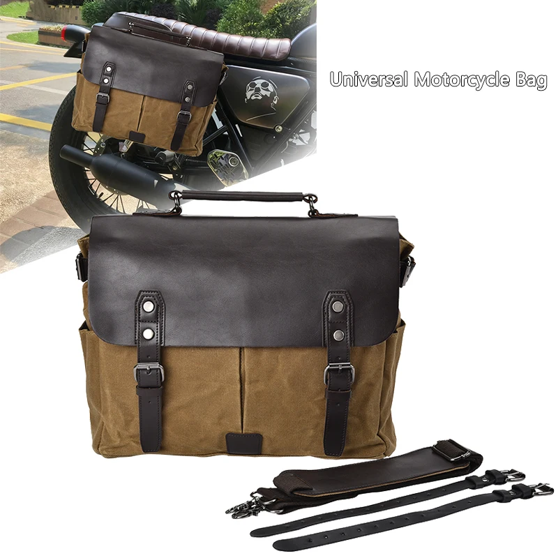 

Vintage Motorcycle Side Bag Large Capacity Waterproof Riding Bag Travel Tool Bag Saddle Bag For Yamaha Harley BMW Kawasaki Honda