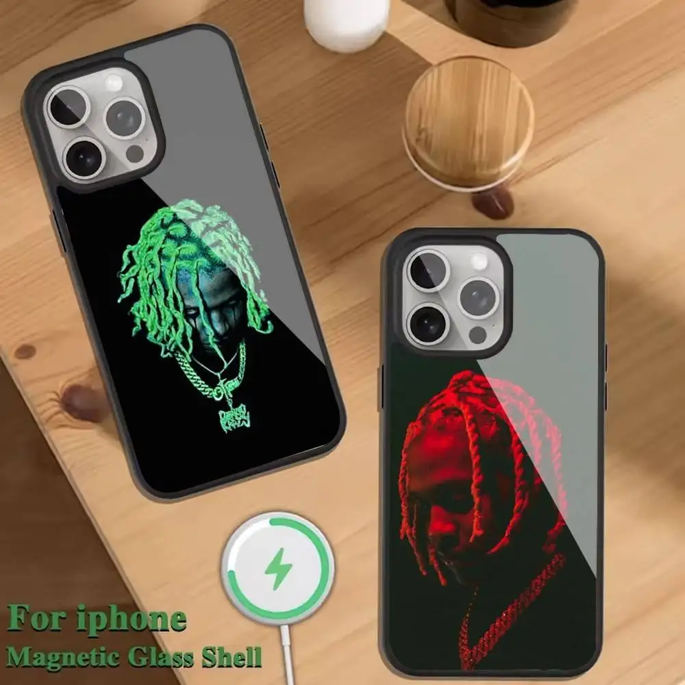 

L-Lil D-Durk Rapper Phone Case For Magnetic Wireless Charge Cover For iphone 16 15 14 13 12 11 Pro Max Plus Coque