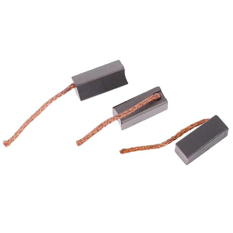 10PCS High Quality Generic J432A Leads Generator Carbon Brushes Wire Electric Motor Brush Replacement 8×8×19MM