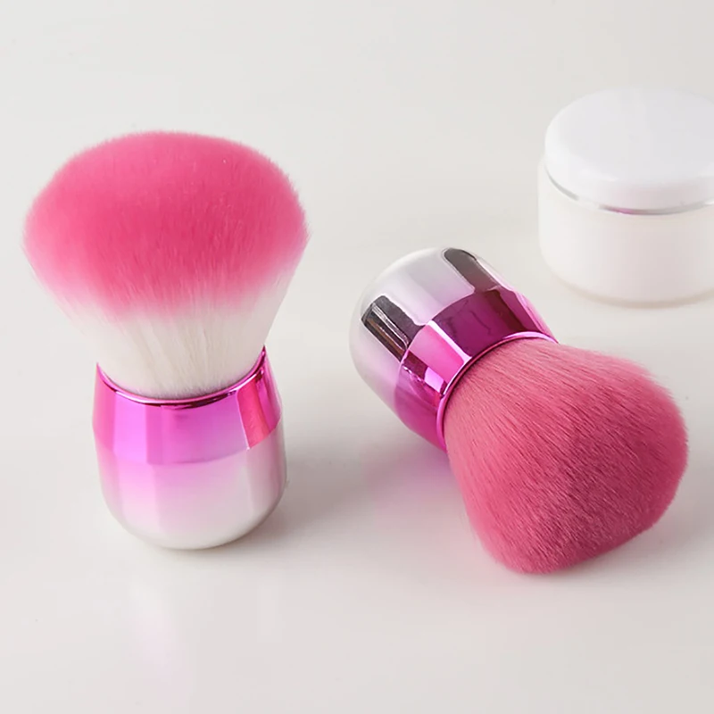 1/4 قطعة المهنيين رسومات أظافر الفطر فرشاة جولة الطلاء هلام الغبار تنظيف يشكلون فرشاة مانيكير اكسسوارات أدوات المعدات