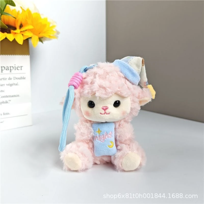 2026 Kawaii Little Sheep Book Bag Pendant Doll Doll Keychain Backpack Small Pendant Birthday Gift for Girls - view 5