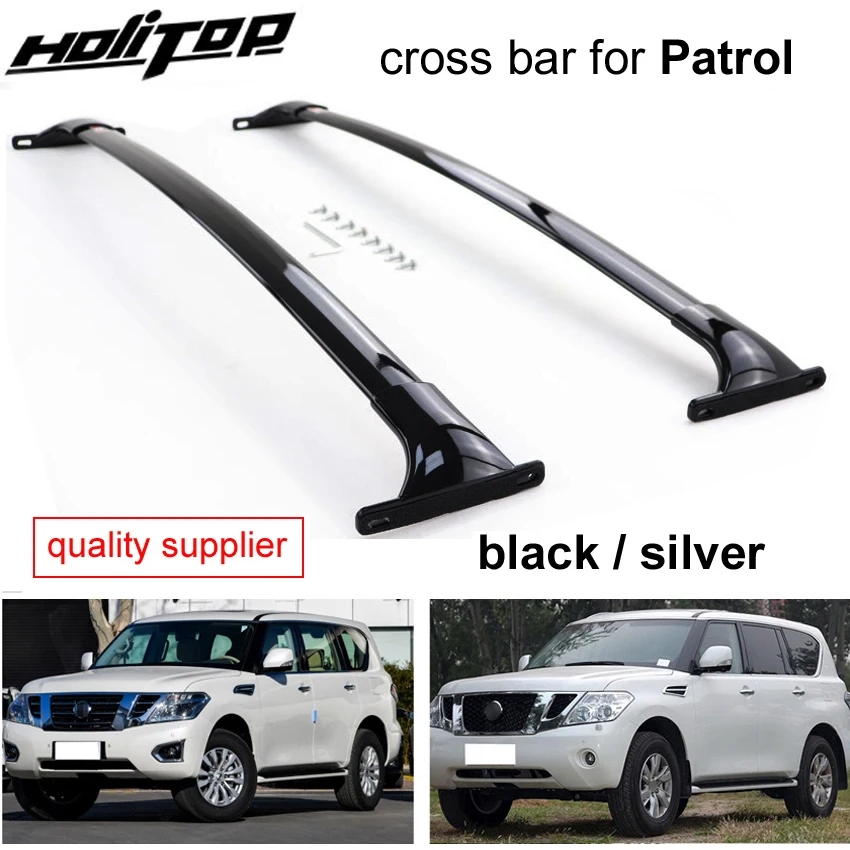 horizontal roof rack roof rail cross bar for Nissan Patrol Y62 NISMO 2010-2025,thicken aluminum alloy,OEM ISO9001 quality.