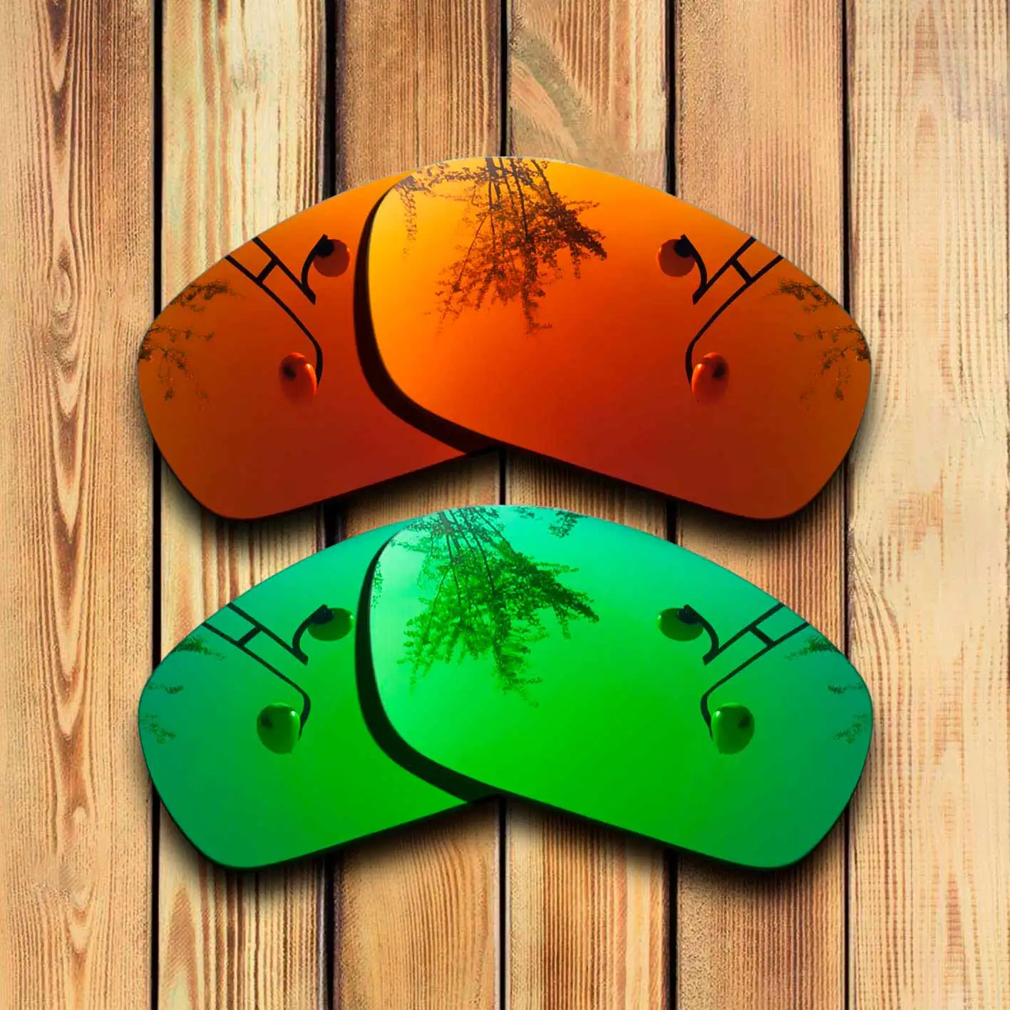 

100% Precisely Cut Polarized Replacement Lenses for Costa Del Mar Saltbreak Sunglasses Red& Green Combine Options