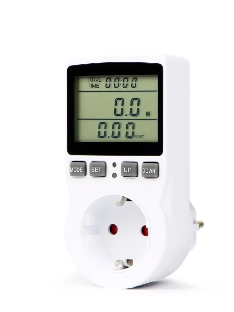 Cyfrowy miernik mocy LCD Watomierz Gniazdo Moc Kwh Zużycie energii Gniazdo pomiarowe Wtyczka EU/US Ochrona przed przeciążeniem 230/120 V — 2