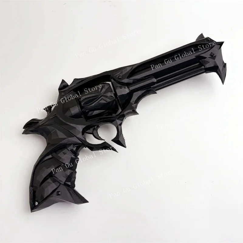 

35 см/13,78 дюйма Игровой сувенир Valorant с 3D-печатью, настраиваемая игрушка, черный реквизит для косплея «Пленирующая справедливость», коллекционная модель, украшение