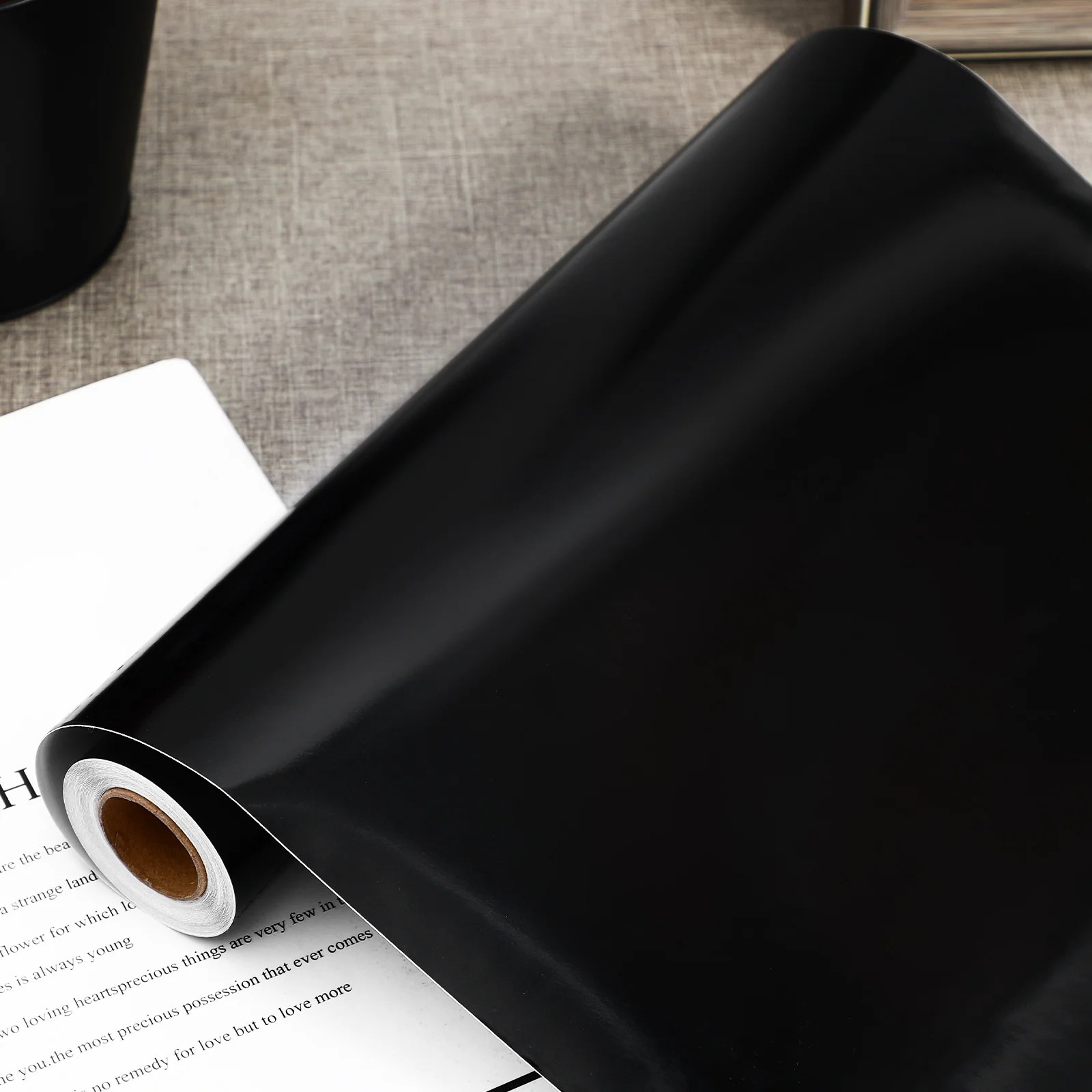 

1 Roll Permanent Vinyl Sheet Adhesive Strong Waterproof Vinyl Wrap Film Home Party Decor Window Car Decal Glass Mug Decoration