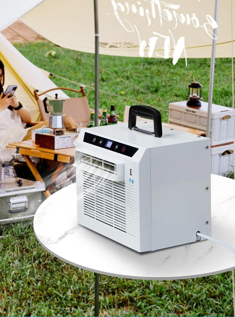 Installation Free Split Portable Mobile Air Conditioner Dual Use For Car Camping Tent Energy Saving Outdoor Cooling Equipment
