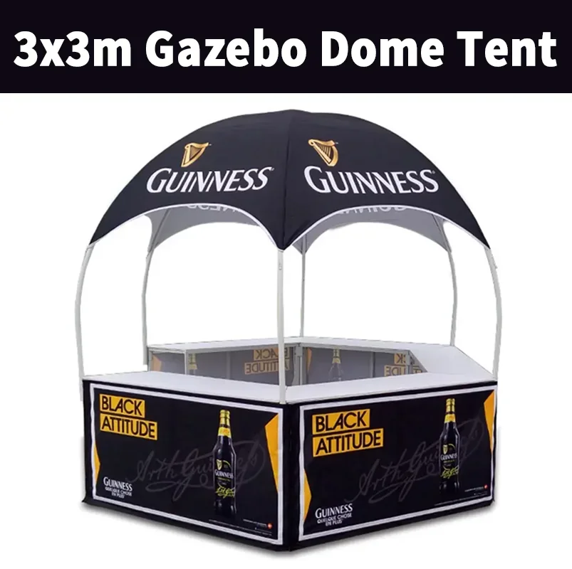 

TB 3x3m Trade Show Gazebo Dome Tent with Top Cover Full Gazebo Tent for Outdoor Advertising 600D Canopy Tent Awning Toldos