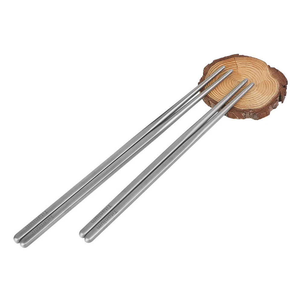 

Сверхлегкие палочки для еды из чистого титана, полые палочки для еды, посуда для улицы, товары для кемпинга и аксессуары