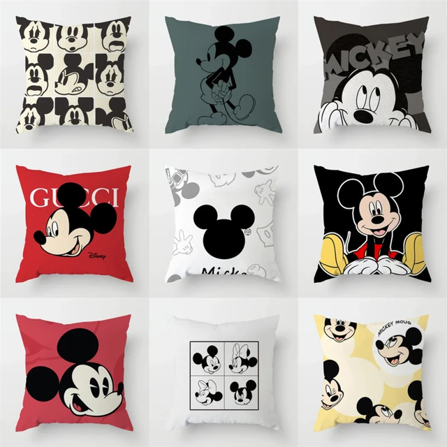 Disneyland cojin Decorativo Con Dibujos Animados De Mickey Mouse Almohada Para Coche Cama Sofa Sala De Estar Cojines AliExpress