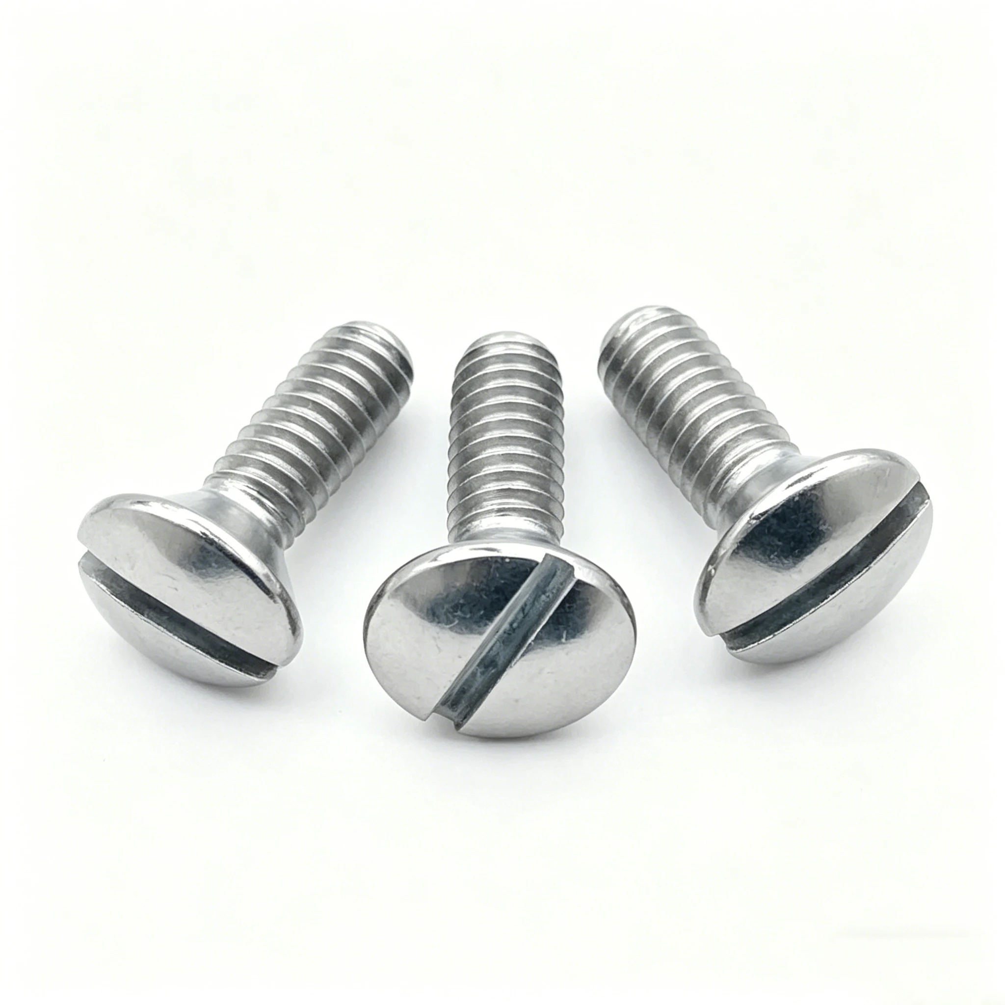20-100pcs A2-70 304 Stainless Steel Slotted Countersunk Half Oval Head Screw Bolt GB69 DIN964 M2 M2.5 M3 M4 M5