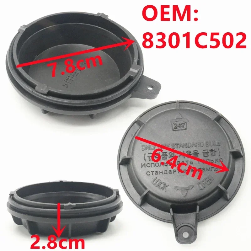 Headlamp Bulb Socket Cap Headlight Dust Cover For Mitsubishi Lancer Evolution EVO Galant Fortis CY4A Outlander CW6W GG2W GF6V