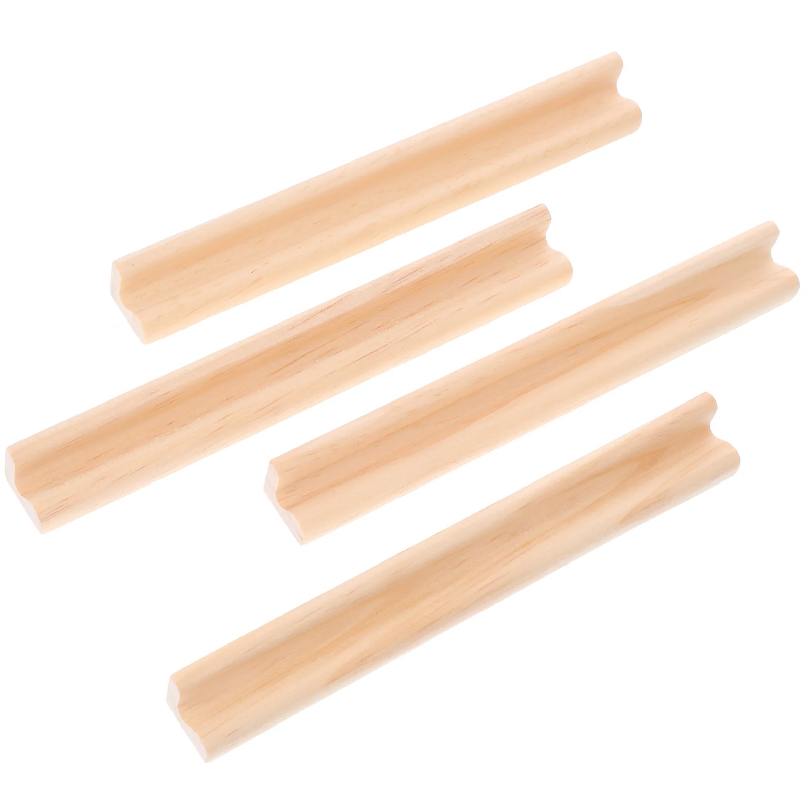 

4pcs Wooden Alphabet Letter Ornaments 19cm Domino Base Holder Tray Cards Stand Gaming Accessories Wooden Craft