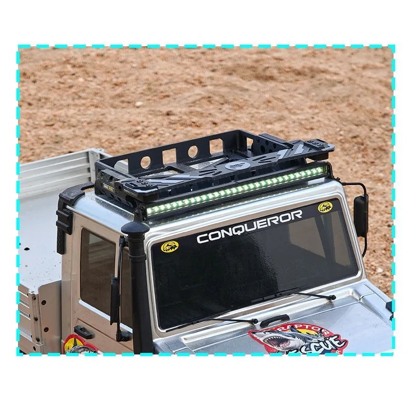 Roof Luggage Rack Spot Light Guard for WLtoys 1/6 Big Shark RC Crawler Upgrade No-Damage Mount Roof Protection Accessories