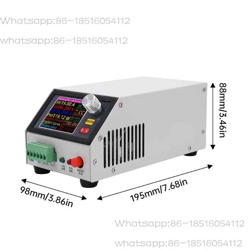 2.4 Inch TFT LCD DC Electronic Load Tester Multifunctional Lithium Battery Capacity Meter Programmable Discharger