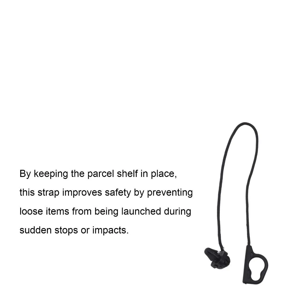Black Parcel Shelf Strap for Vauxhall Corsa D 5 Door Hatchback 2007‑2015 /Vauxhall Corsa E 5 Door Hatchback 2015 onwards