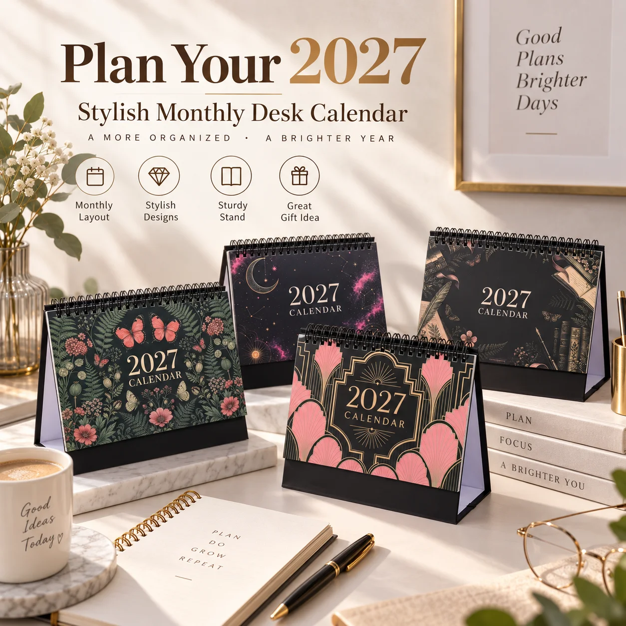 2027 Standing Desk Calendar Sp - Home Decor Organizer ulasan dan harga