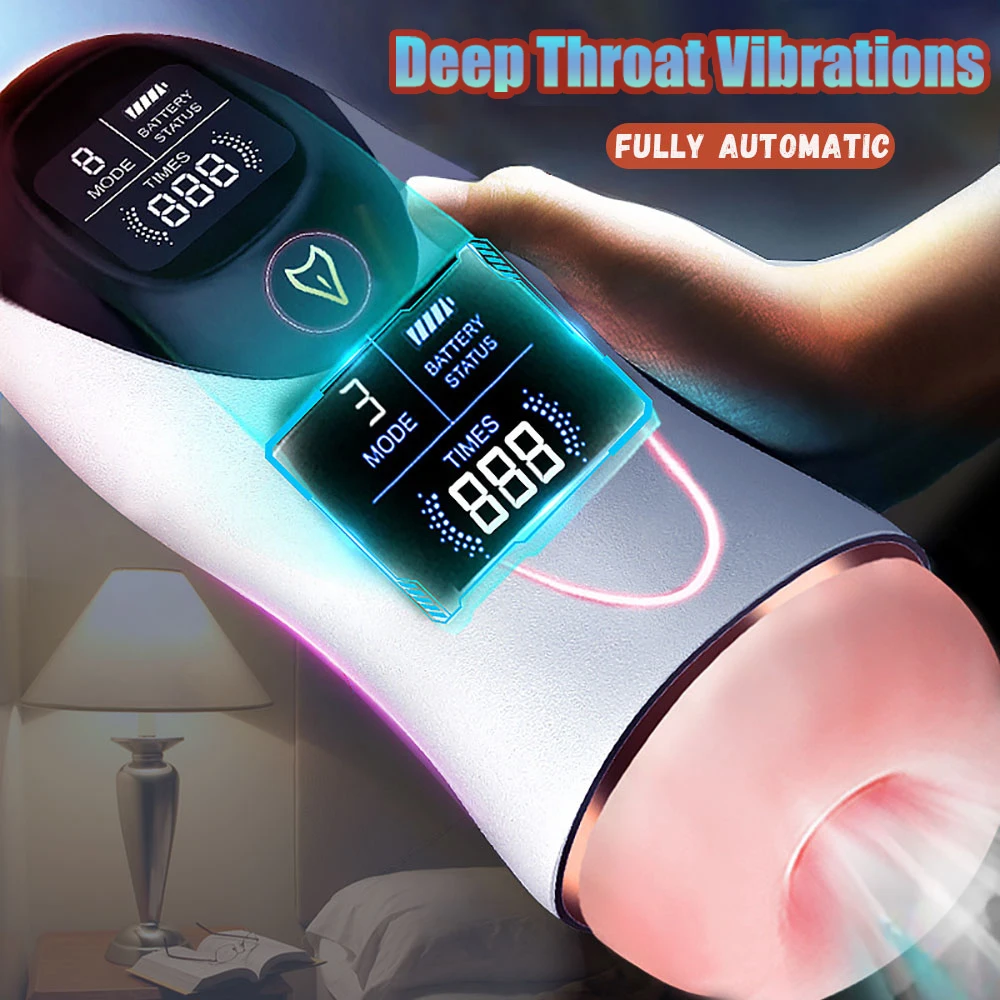 Masturbators For Men Automatic Sucking Real Vagina Vibrator Male Masturbation Cup Pussy Pocket Sex Machine Toys For Adults 18