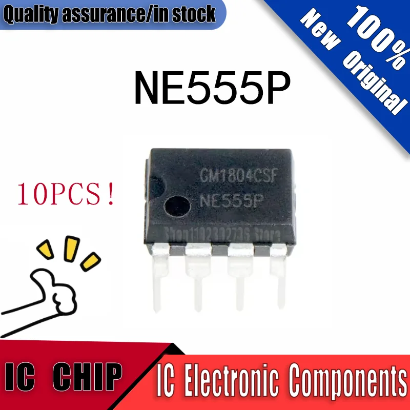 

10PCS New Original NE555 NE555P NE555N DIP8 Quality Assurance In Stock IC Chip