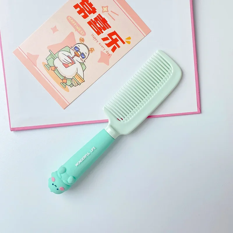 Peignes de dessin animé pour bébés filles, peigne en résine de silicone Kawii, poignée souple, brosses à cheveux pour enfants, peignes de barbier mignons, accessoires de style